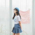 Adorable Pleated Corset Skirts in Three Colors with Ribbon Bows - skirt