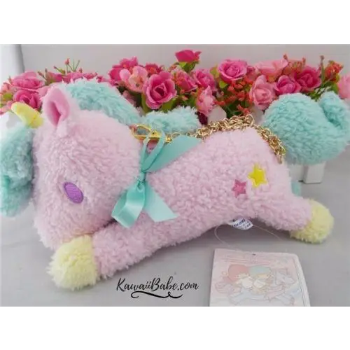 Adorable Plush Unicorn Purse for Pastel Fairy Kei Fashion - Purse