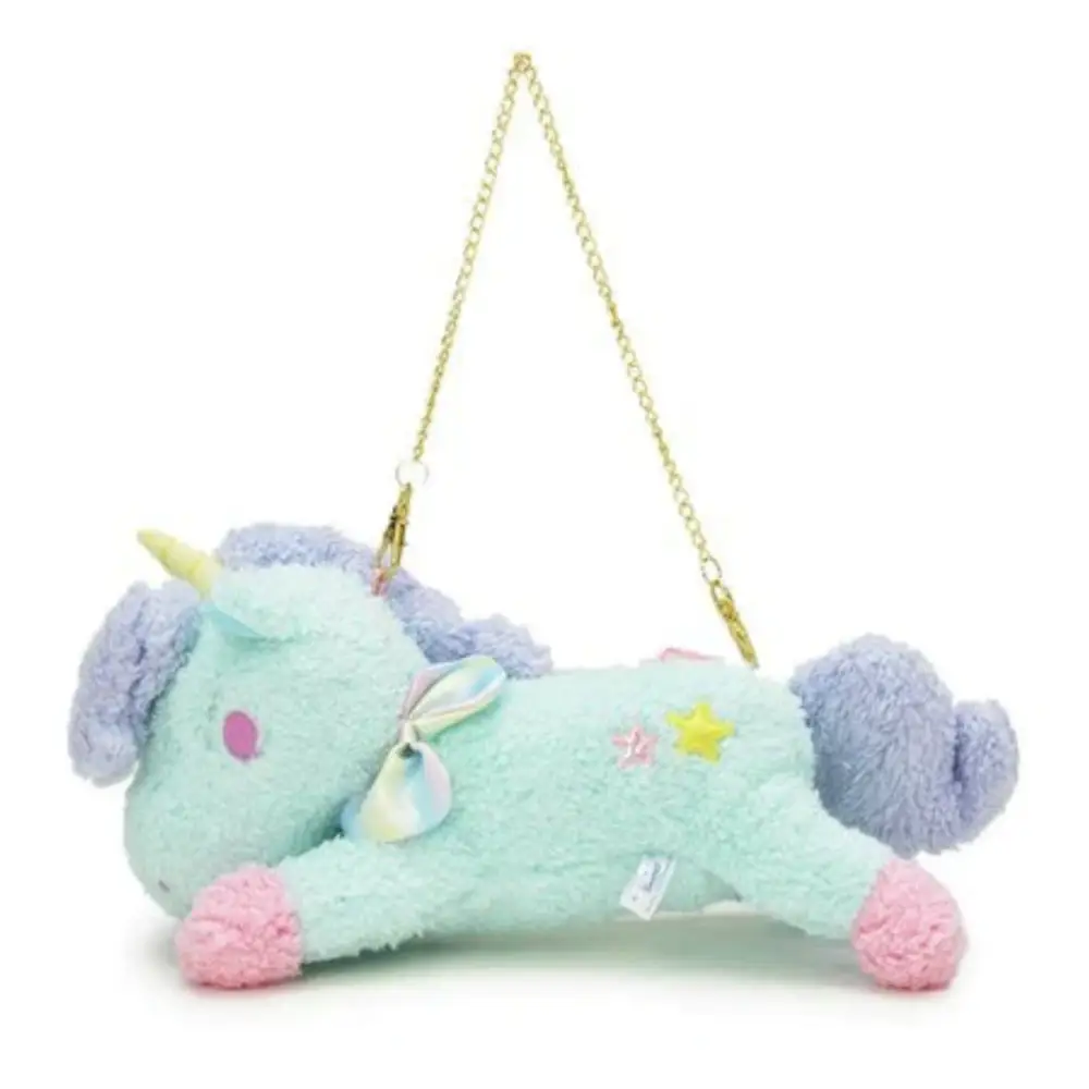 Adorable Plush Unicorn Purse for Pastel Fairy Kei Fashion - Purse