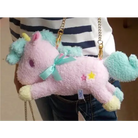 Adorable Plush Unicorn Purse for Pastel Fairy Kei Fashion - Purse