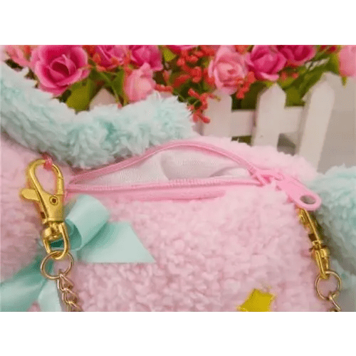 Adorable Plush Unicorn Purse for Pastel Fairy Kei Fashion - Cosparty