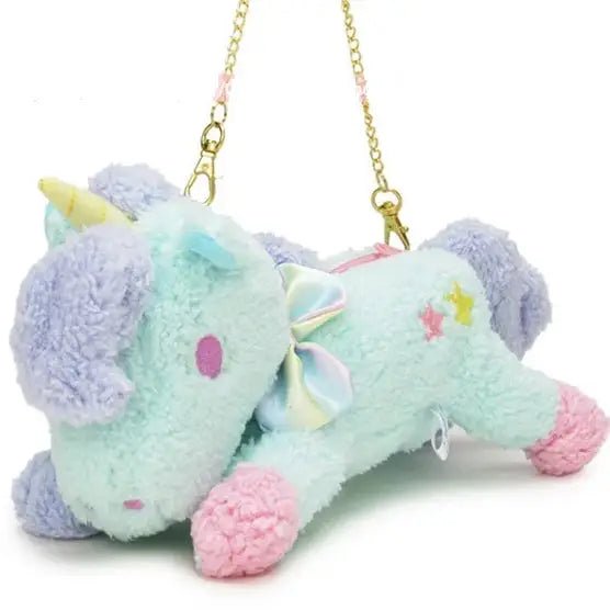 Adorable Plush Unicorn Purse for Pastel Fairy Kei Fashion - Cosparty