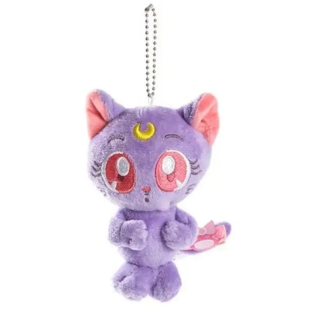 Adorable Purple Cat Plush with Keychain Attachment - Cosparty