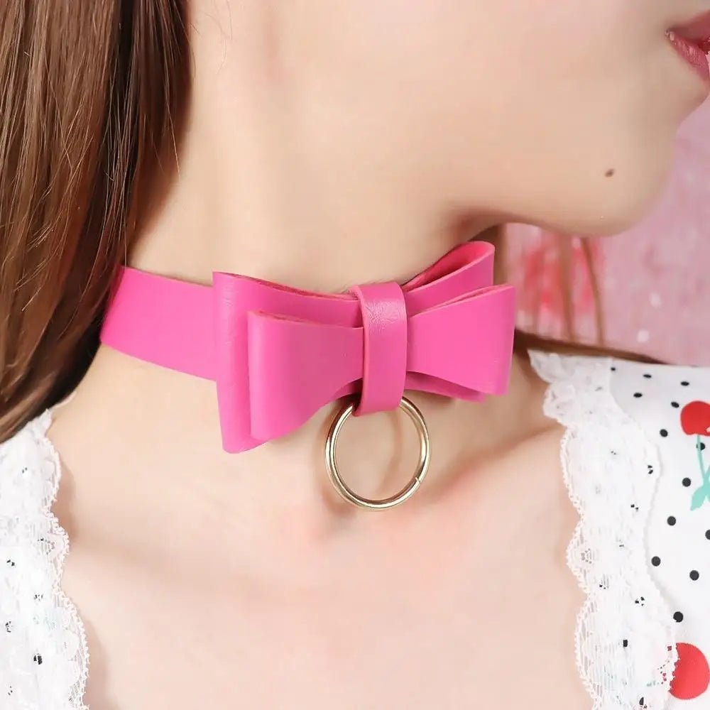 Adorable Ribbon Kitten Bow Choker for Cosplay and Playful Style - Cosparty