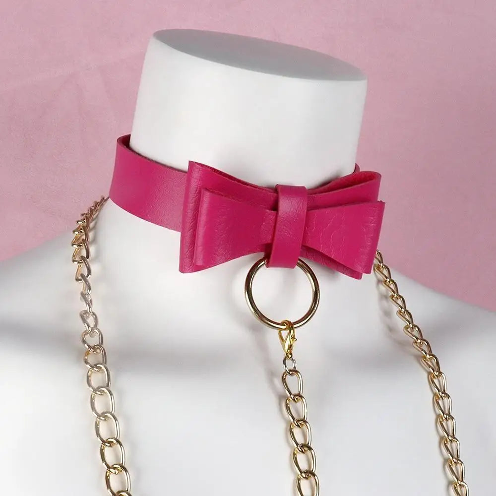 Adorable Ribbon Kitten Bow Choker for Cosplay and Playful Style - choker