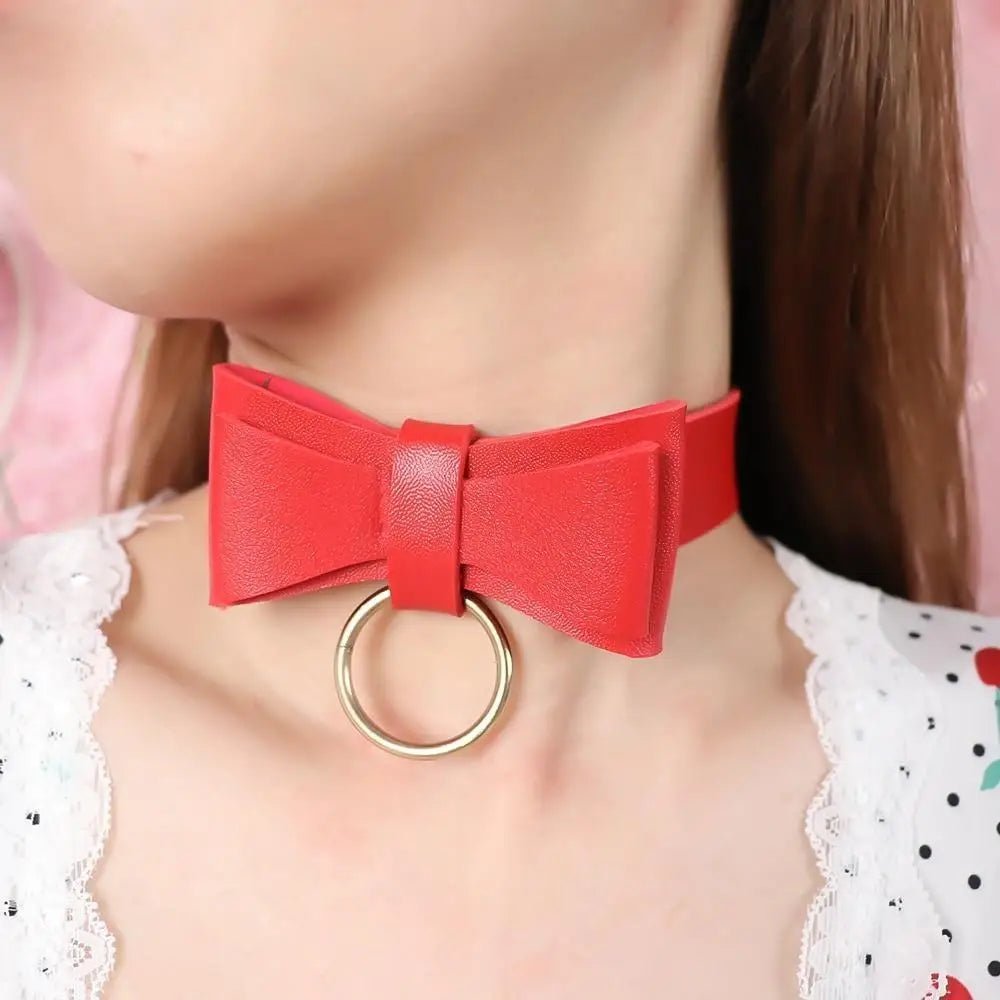 Adorable Ribbon Kitten Bow Choker for Cosplay and Playful Style - Cosparty
