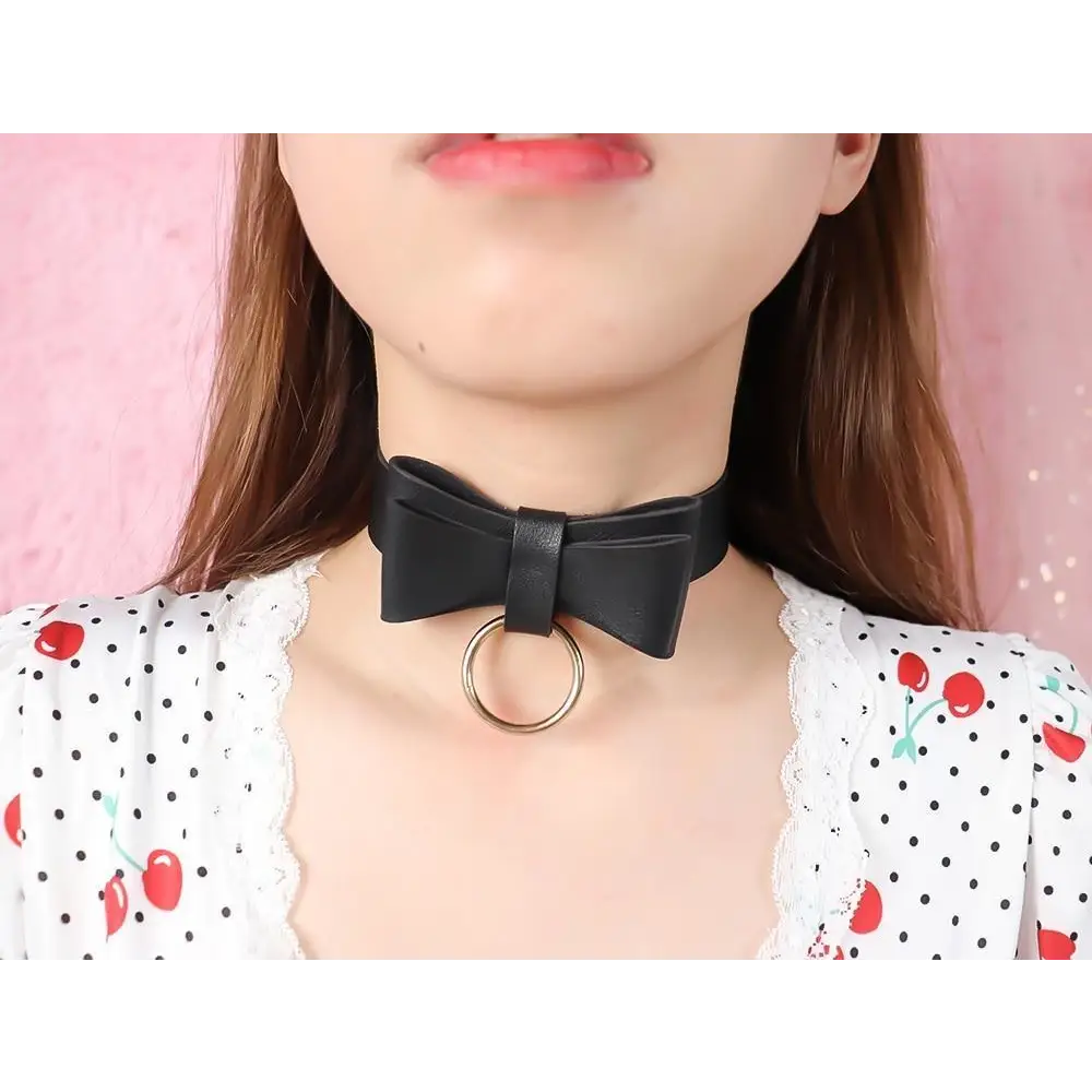 Adorable Ribbon Kitten Bow Choker for Cosplay and Playful Style - choker