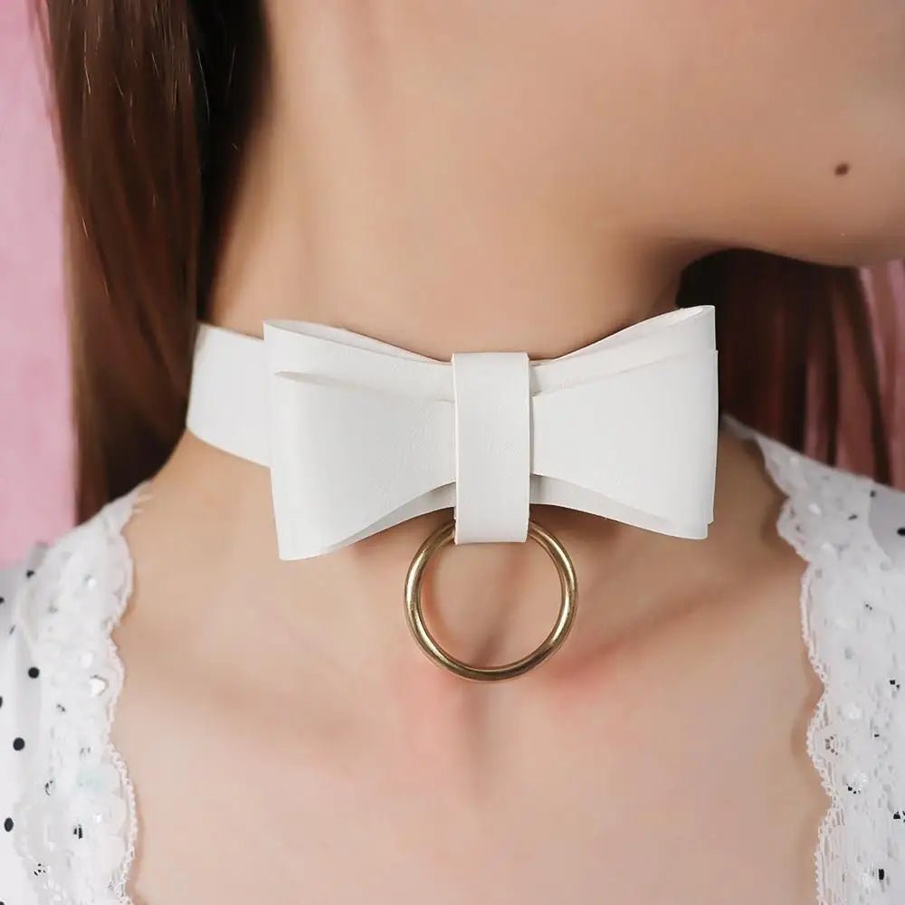 Adorable Ribbon Kitten Bow Choker for Cosplay and Playful Style - Cosparty