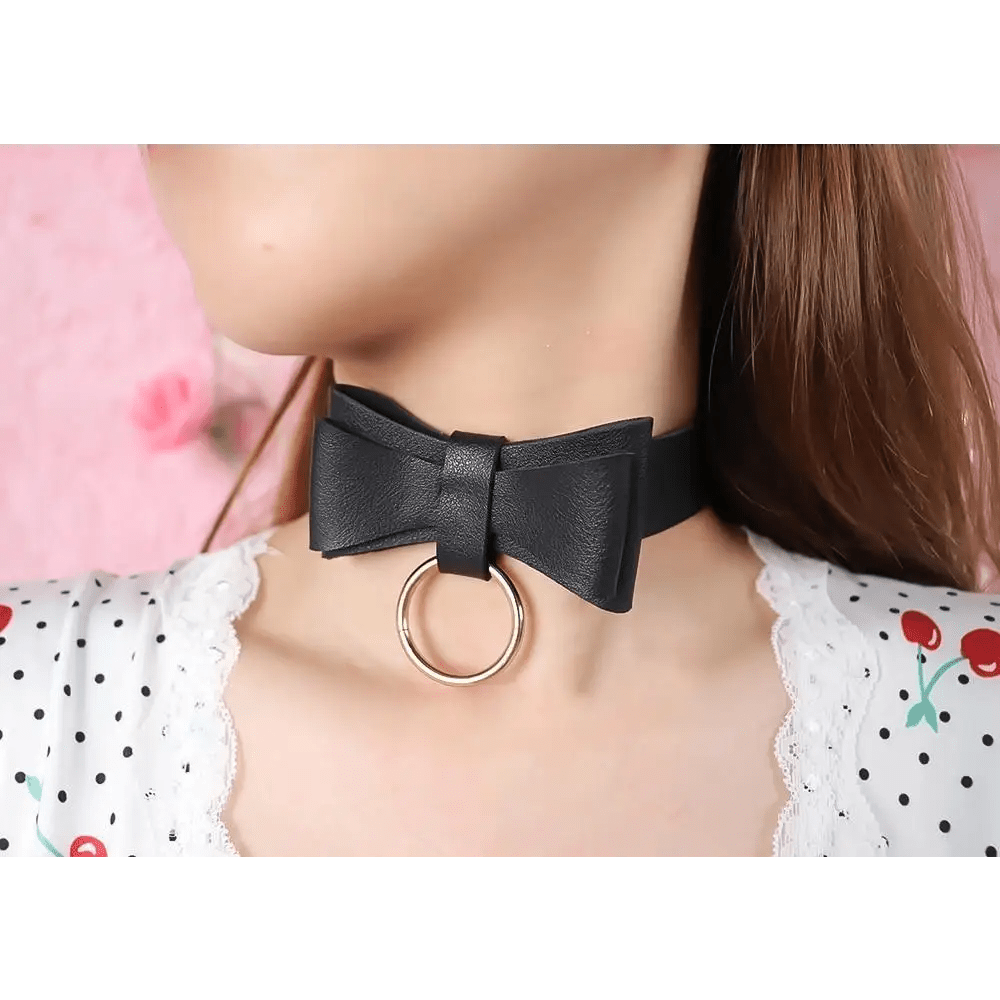 Adorable Ribbon Kitten Bow Choker for Cosplay and Playful Style - Cosparty