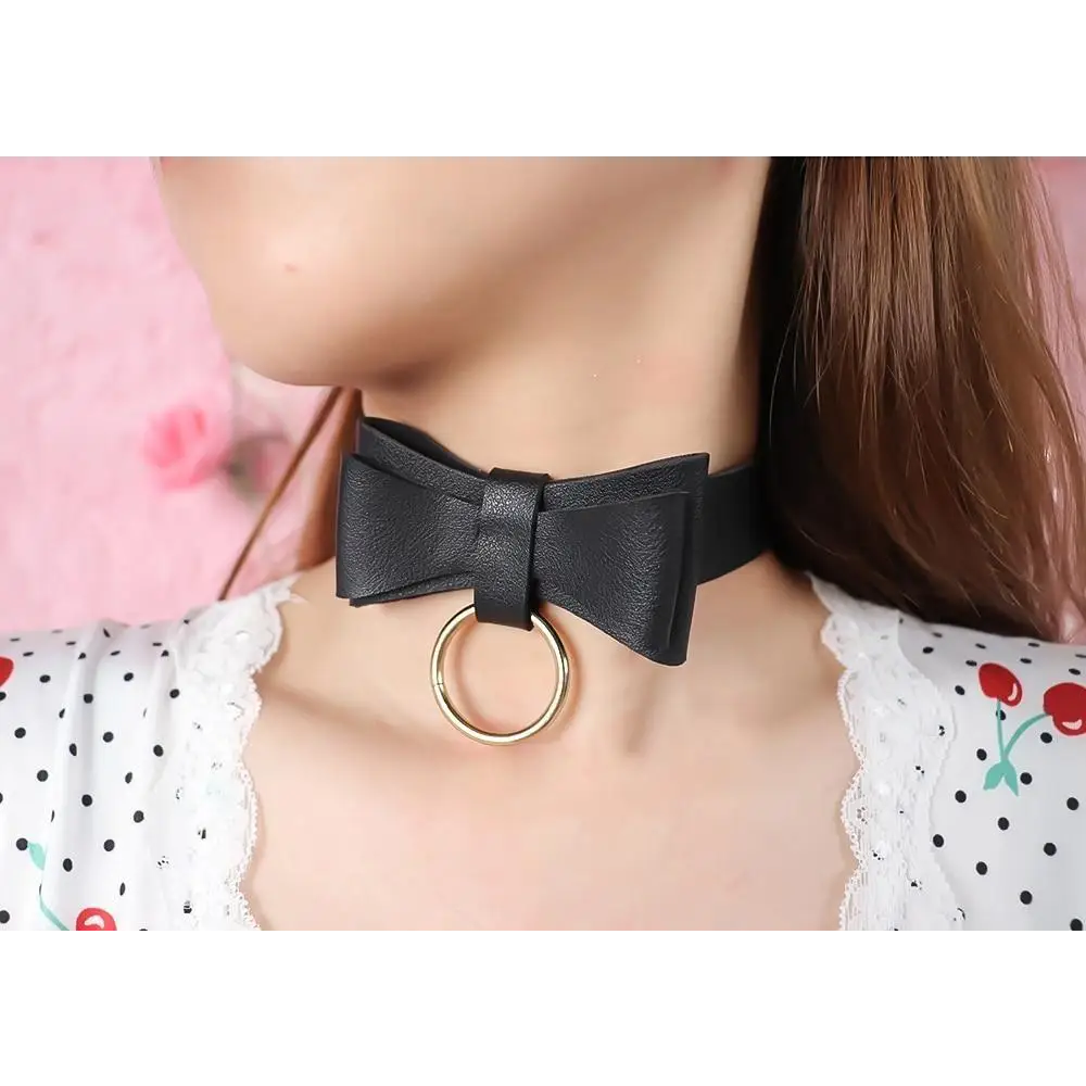 Adorable Ribbon Kitten Bow Choker for Cosplay and Playful Style - choker