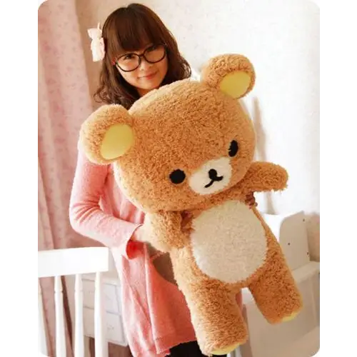 Brown Rilakkuma Bear Teddy Plush Toy Stuffed Animal Kawaii Cute San-X