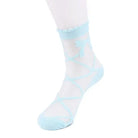 Transparent Princess Socks - Blue Bow - socks