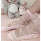 Adorable Ruffled Trim Princess Socks in New Condition - Cosparty
