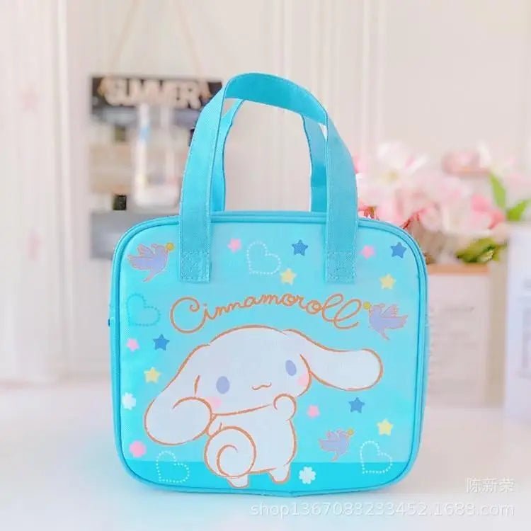 Adorable Sanrio Square Lunch Bags in Pastel Colors - Cosparty