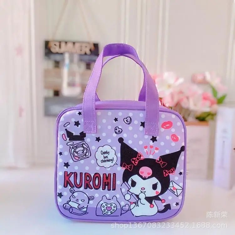 Adorable Sanrio Square Lunch Bags in Pastel Colors - Cosparty