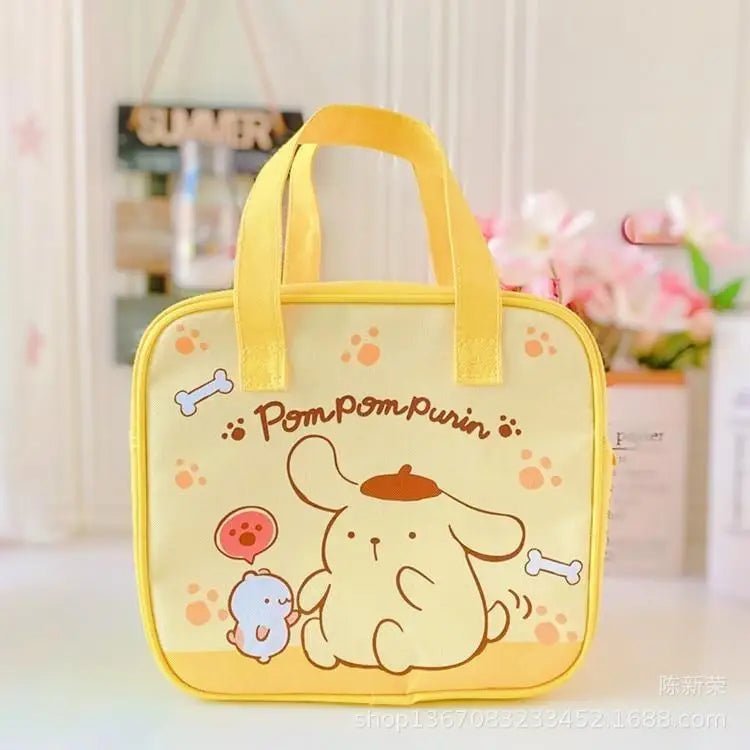 Adorable Sanrio Square Lunch Bags in Pastel Colors - Cosparty