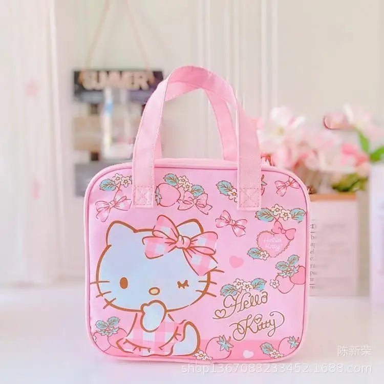 Adorable Sanrio Square Lunch Bags in Pastel Colors - Cosparty