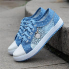 Adorable See - Through Lace Polkadot Sneakers for Youthful Style - Cosparty