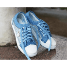 Adorable See - Through Lace Polkadot Sneakers for Youthful Style - Cosparty