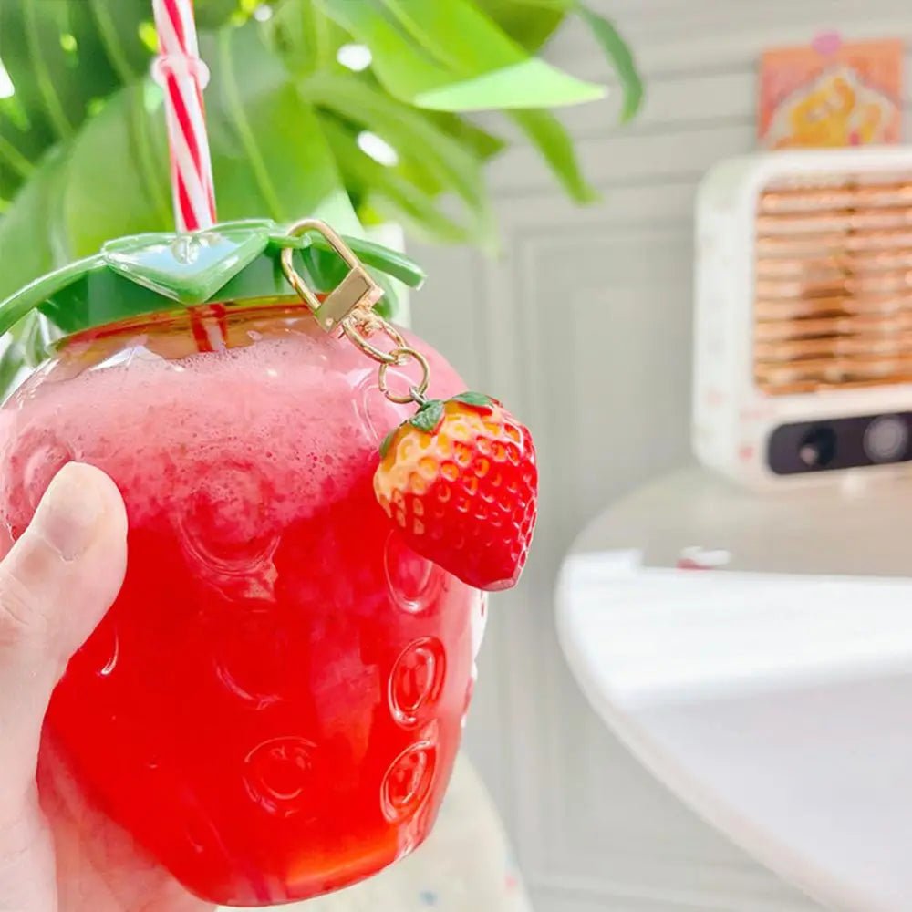 Adorable Strawberry Shaped Water Bottle for Summer Fun - Cosparty