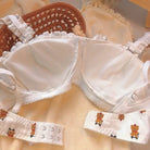 Adorable Teddy Bear Lingerie Set with Ruffles and Soft Cotton Fabric - lingerie