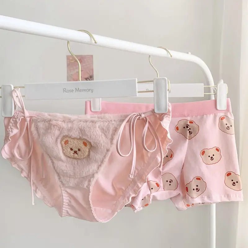 Adorable Teddy Bear Underwear Set for Couples - Cosparty