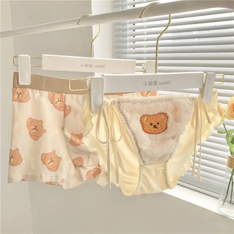 Adorable Teddy Bear Underwear Set for Couples - Cosparty