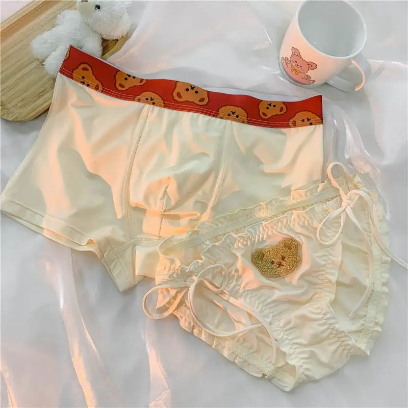 Adorable Teddy Bear Underwear Set for Couples - lingerie