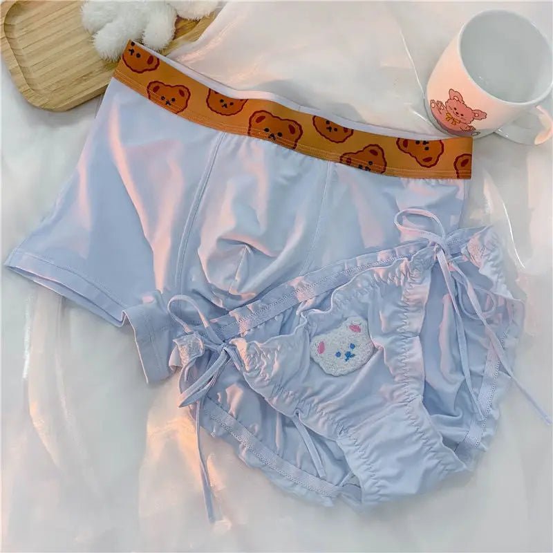 Adorable Teddy Bear Underwear Set for Couples - Cosparty