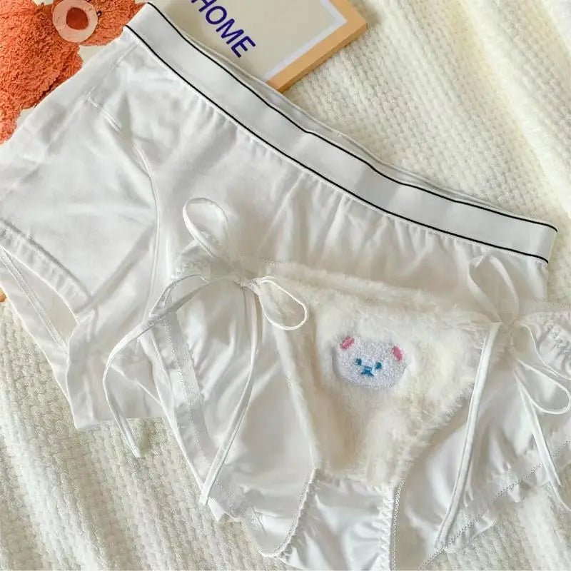 Adorable Teddy Bear Underwear Set for Couples - Cosparty