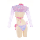 Adorable Tie Dye Bikini Set in Purple, Pink, and Blue - Cosparty