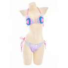 Adorable Tie Dye Bikini Set in Purple, Pink, and Blue - Cosparty