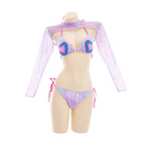 Adorable Tie Dye Bikini Set in Purple, Pink, and Blue - Cosparty