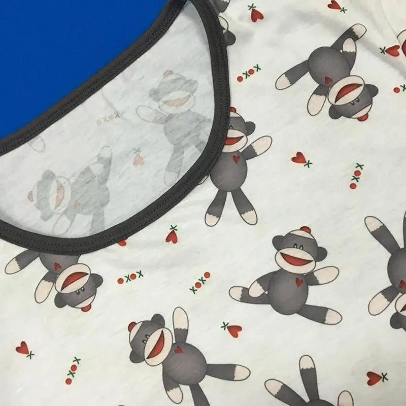 Adorable Unisex Sock Monkey Onesie for Kids and Adults - Cosparty