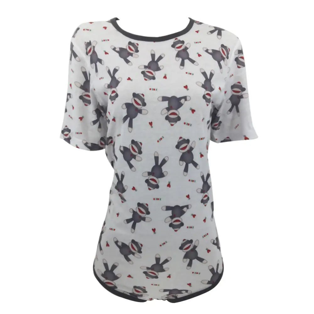 Adorable Unisex Sock Monkey Onesie for Kids and Adults - Cosparty