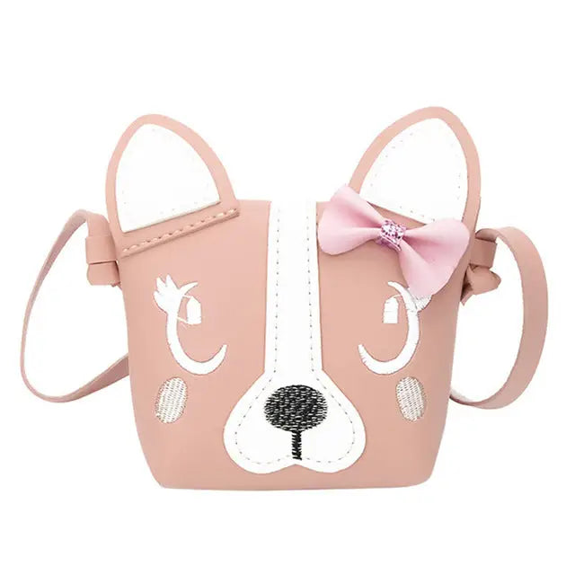 tan 3D vegan leather puppy dog handbag purse messenger bag shoulder bag satchel kawaii harajuku japan fashion by Cosparty