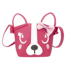 pink 3D vegan leather puppy dog handbag purse messenger bag shoulder bag satchel kawaii harajuku japan fashion by Cosparty