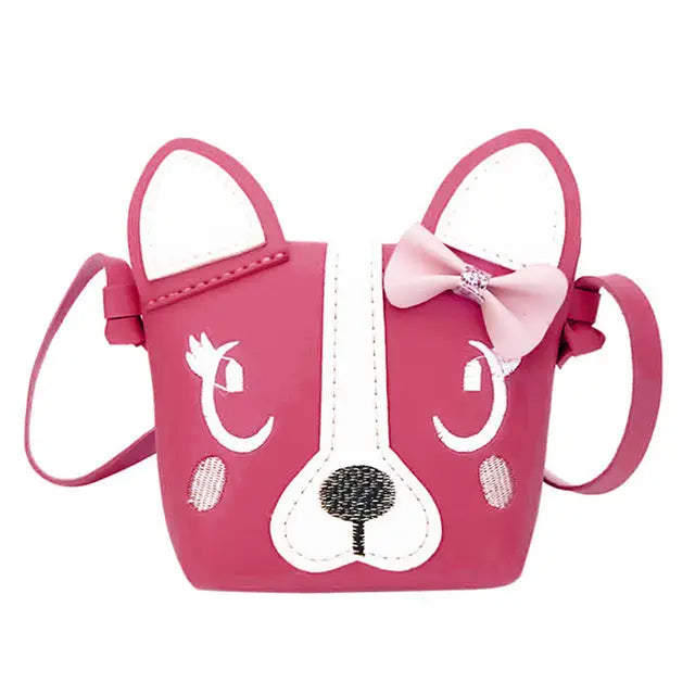 pink 3D vegan leather puppy dog handbag purse messenger bag shoulder bag satchel kawaii harajuku japan fashion by Cosparty