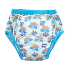 Adult Baby Training Pants with Blue Trim and Cute Baby Boy Design - S - diaper