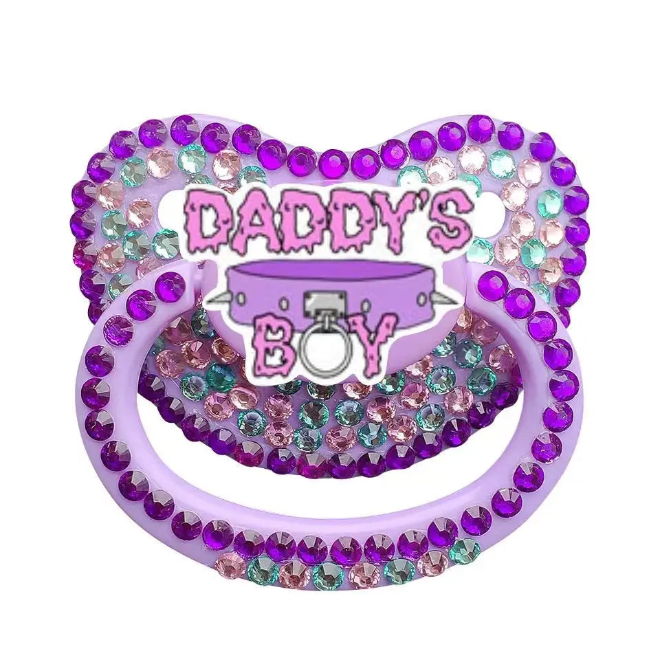 Adult Pacifier Choker in Safe Silicone with Matching Pair Option - Pacifiers & Teethers