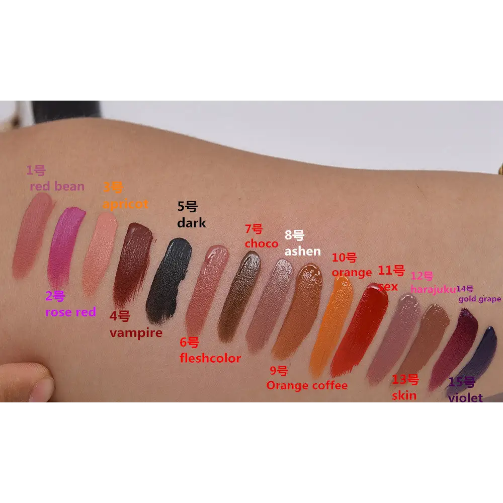 All-Matte Liquid Lipstick with High Pigmentation in 15 Shades - Make-Up