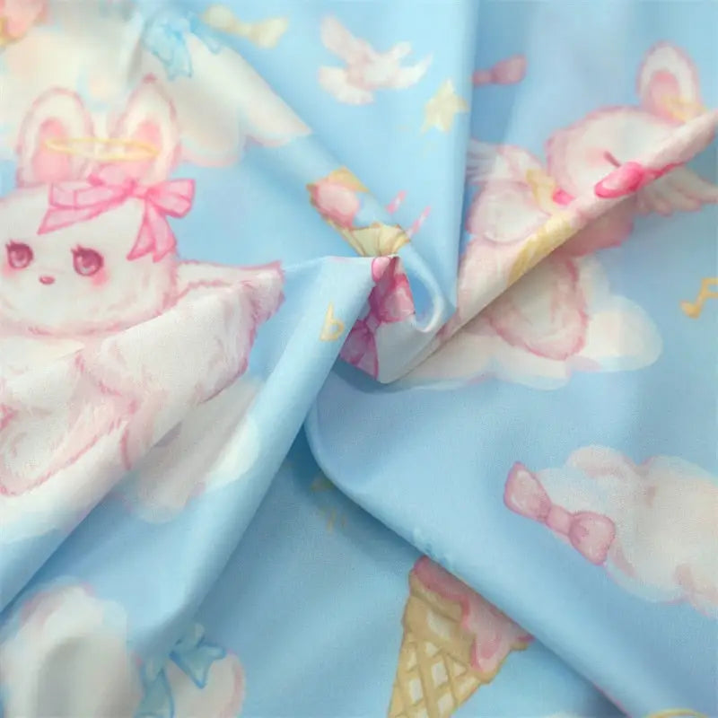 Angel Bunny Button-Up for Ultimate Kawaii Comfort and Irresistible Cuteness - shirt