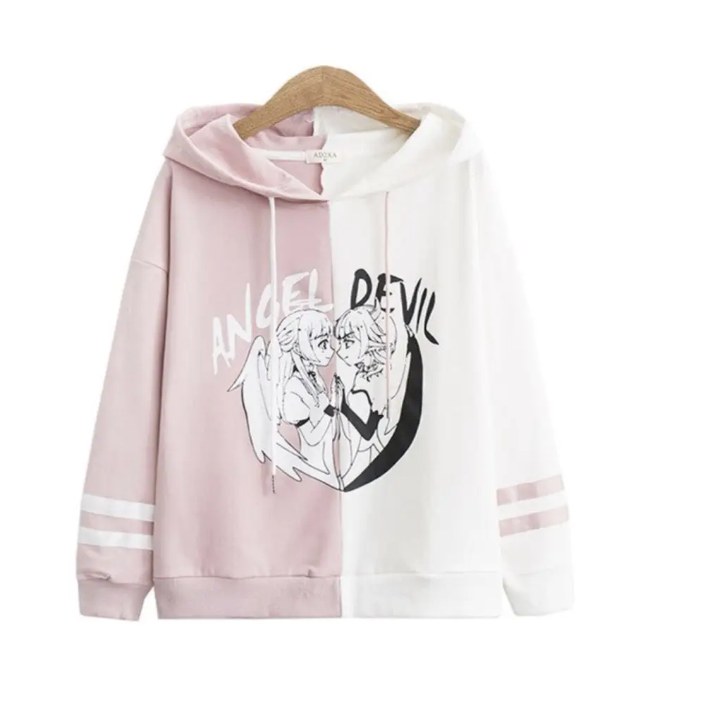 Angel vs Devil Pastel Goth Hoodie in Stock - sweater