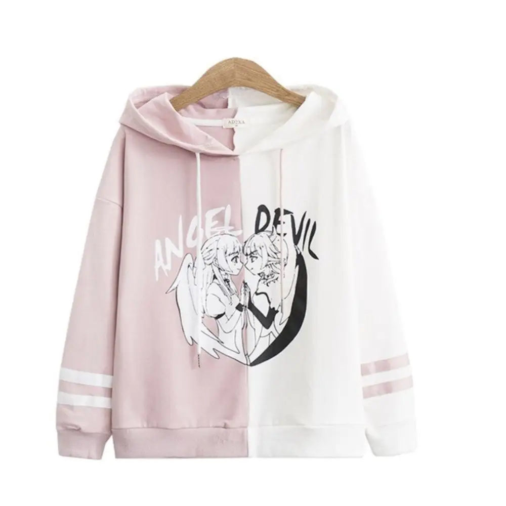 Angel vs Devil Pastel Goth Hoodie in Stock - sweater