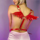 Angel Wing Harness in Vegan Leather for a Unique Kawaii Style - Cosparty