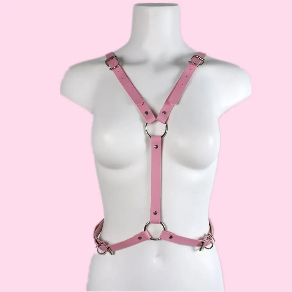 Angel Wing Harness in Vegan Leather for a Unique Kawaii Style - Lingerie