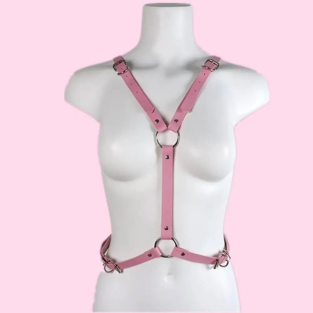 Angel Wing Harness in Vegan Leather for a Unique Kawaii Style - Cosparty