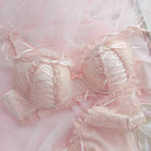 Angelcore Lace Satin Lingerie Set 65 - 75cm in Pink Black or White - Cosparty