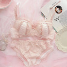 Angelcore Lace Satin Lingerie Set 65 - 75cm in Pink Black or White - Cosparty