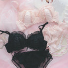 Angelcore Lace Satin Lingerie Set 65-75cm in Pink Black or White - lingerie set